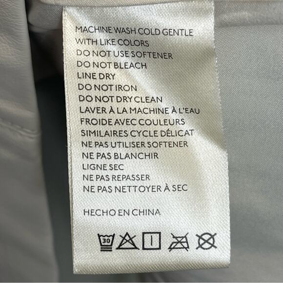 Maeve Cream Faux Leather Square Neck Mini Dress - Picture 5 of 10